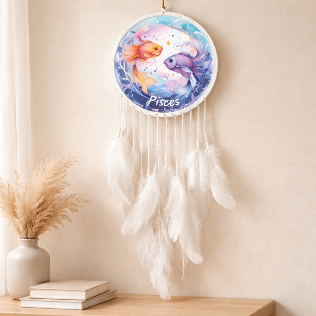 White Zodiac Dreamcatchers