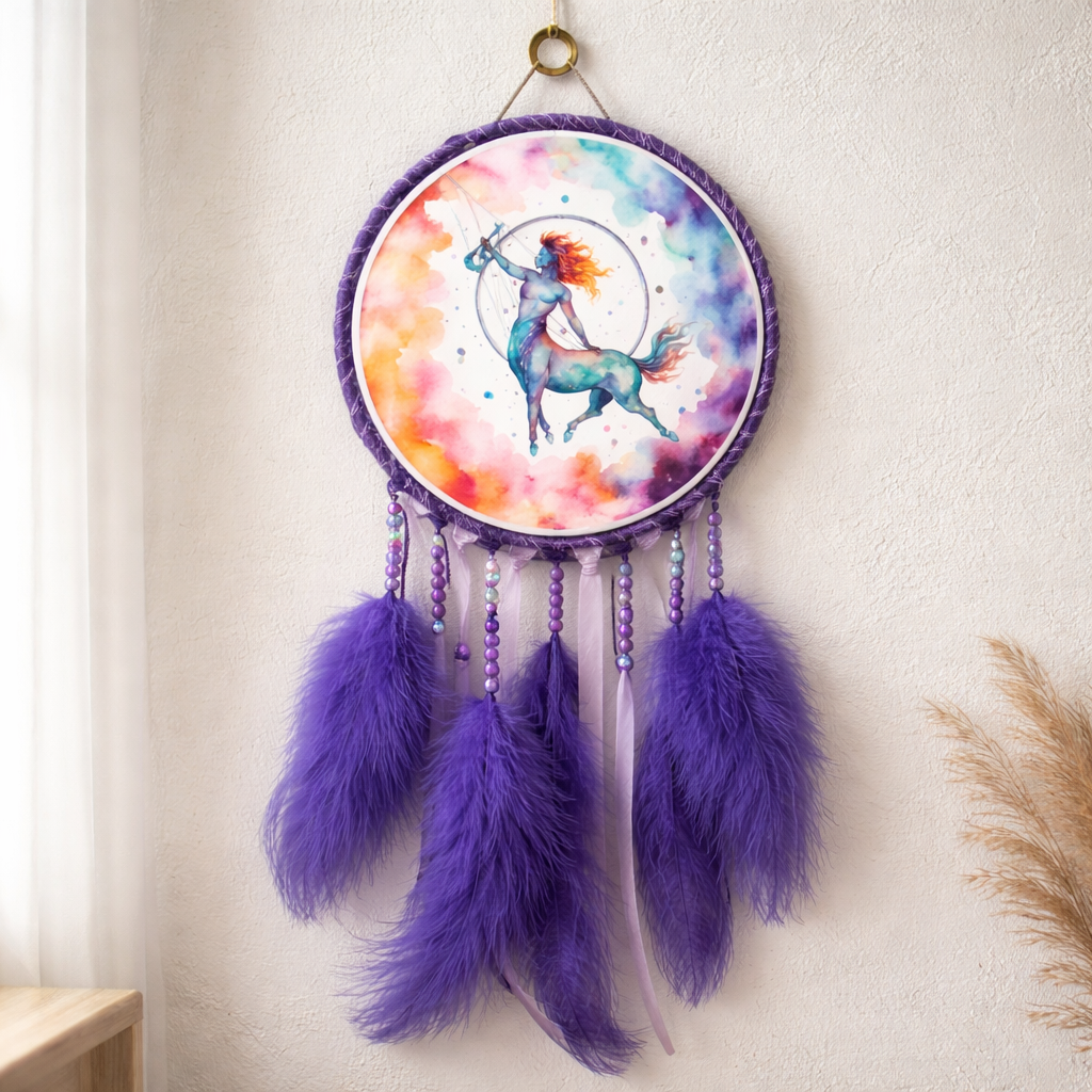 Purple Zodiac Dreamcatchers