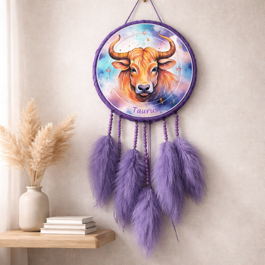 Purple Zodiac Dreamcatchers