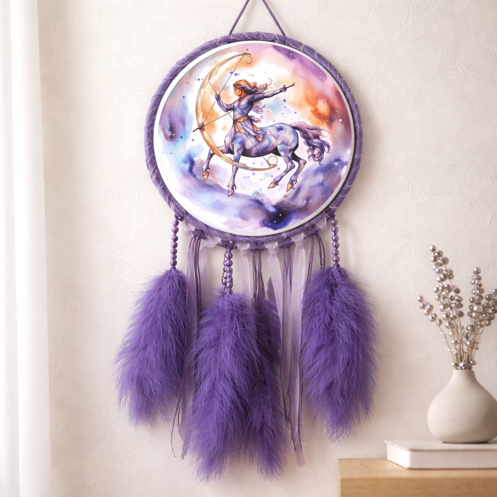 Purple Zodiac Dreamcatchers