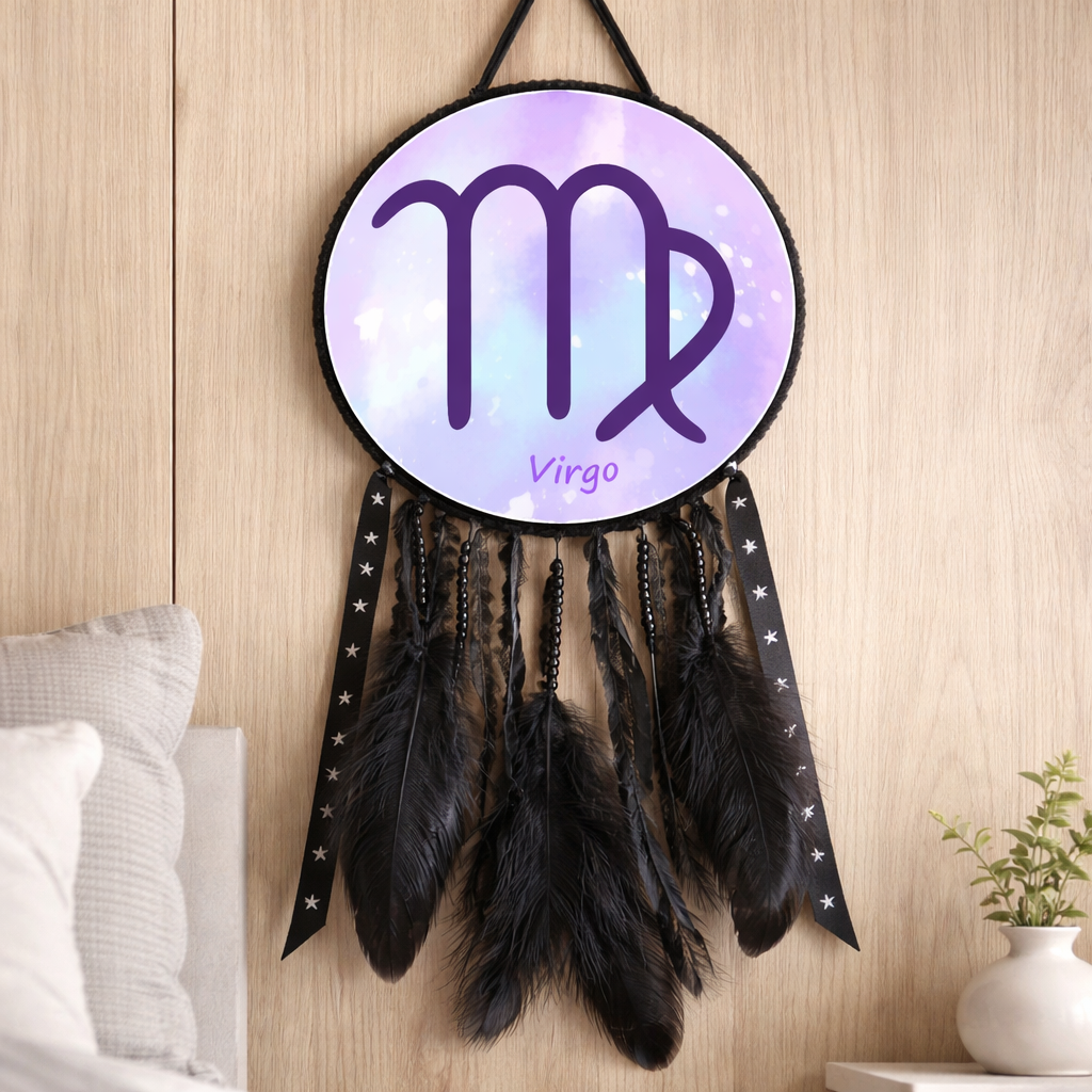Zodiac Symbol Black Dreamcatchers