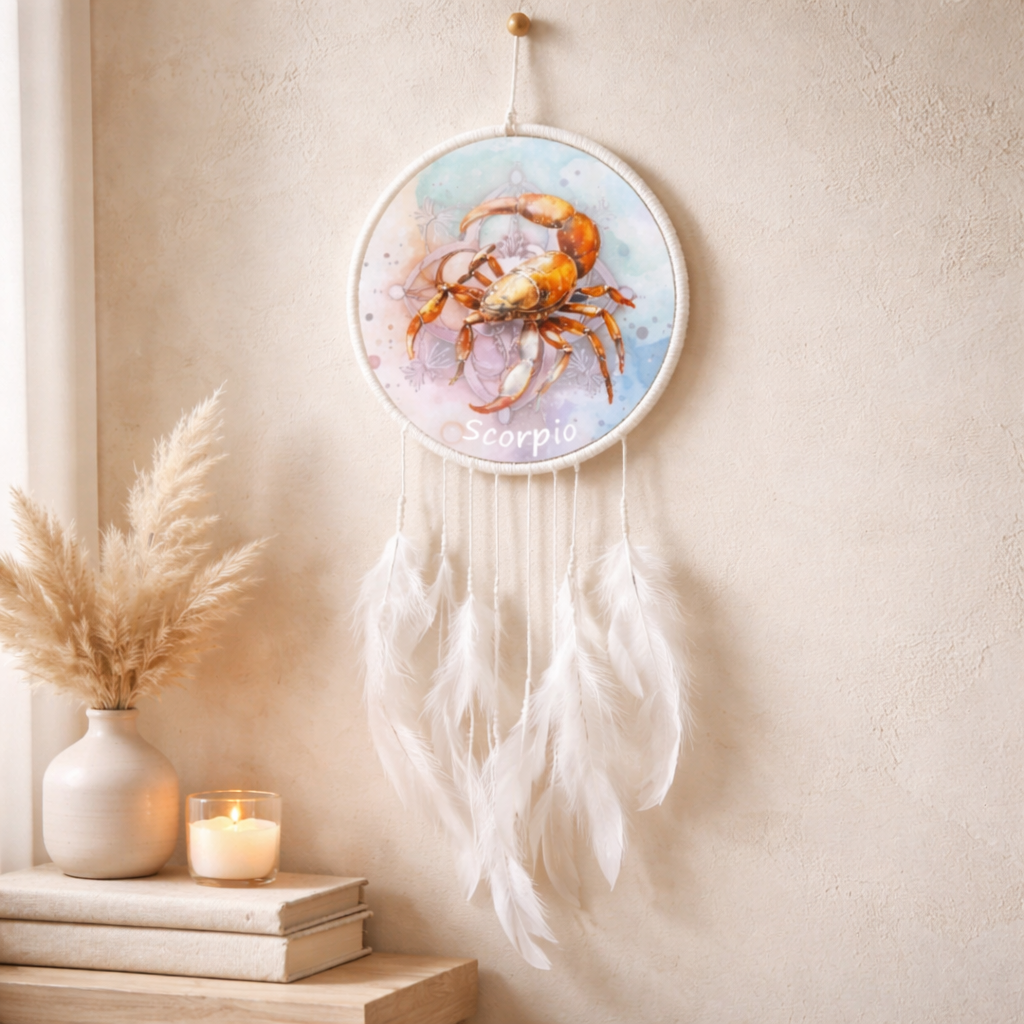 White Zodiac Dreamcatchers