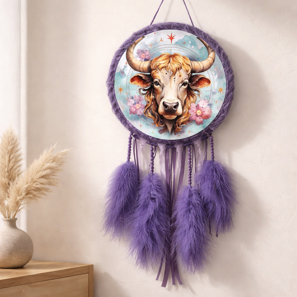 Purple Zodiac Dreamcatchers