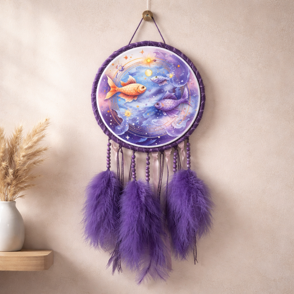 Purple Zodiac Dreamcatchers
