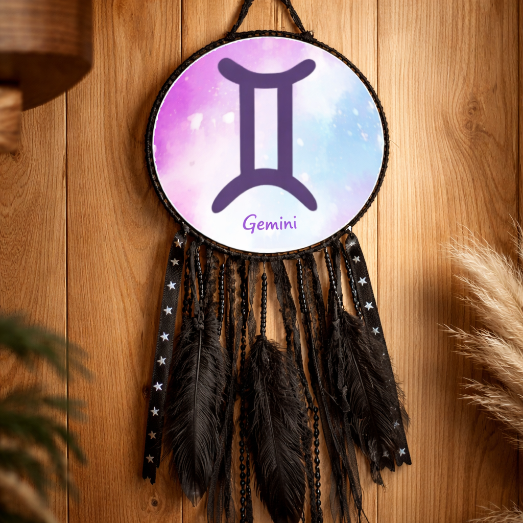 Zodiac Symbol Black Dreamcatchers