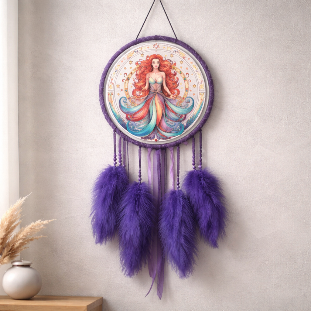 Purple Zodiac Dreamcatchers
