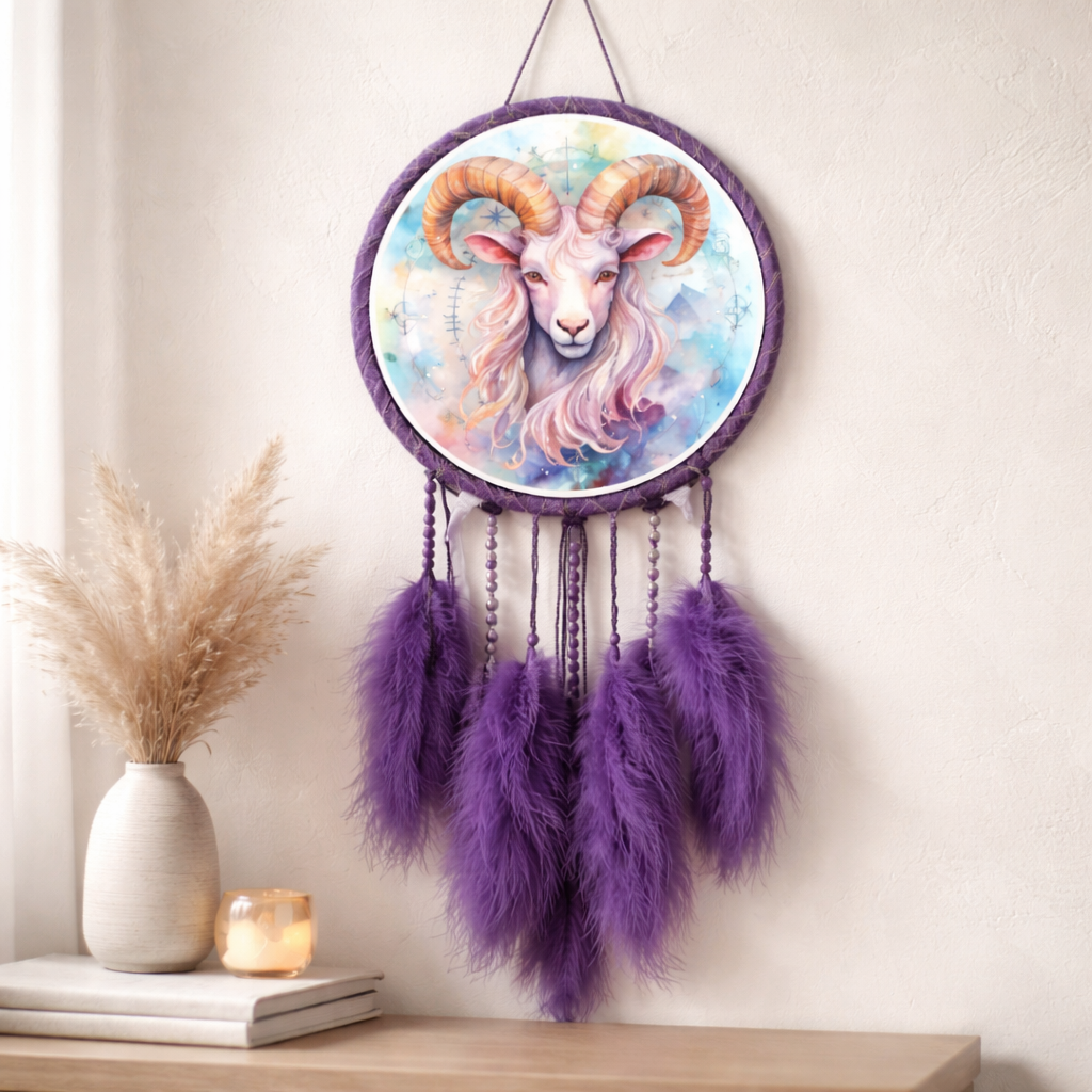 Purple Zodiac Dreamcatchers