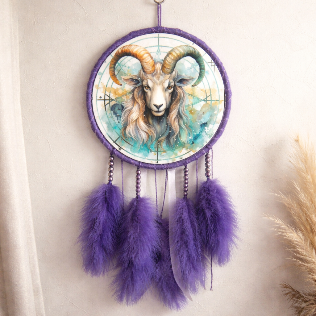 Purple Zodiac Dreamcatchers