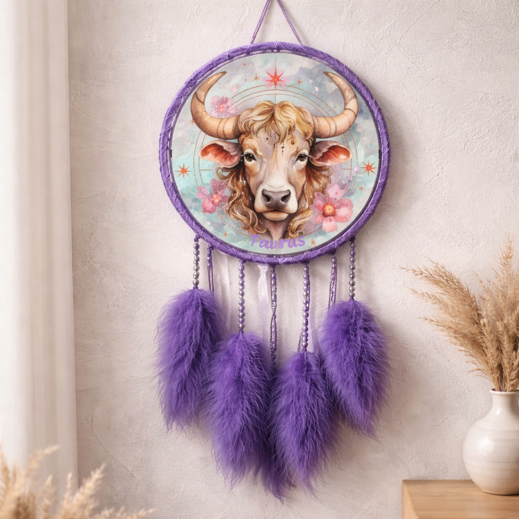 Purple Zodiac Dreamcatchers