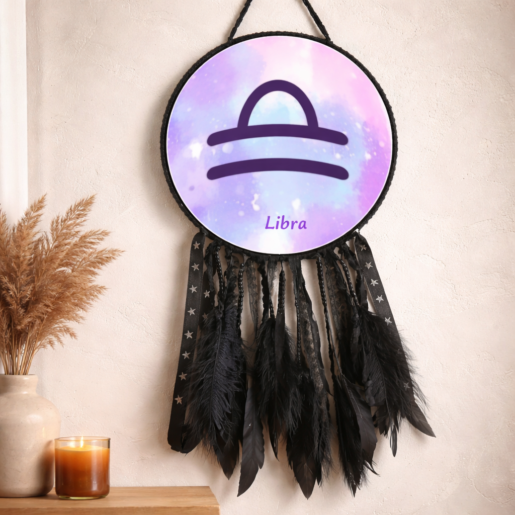 Zodiac Symbol Black Dreamcatchers