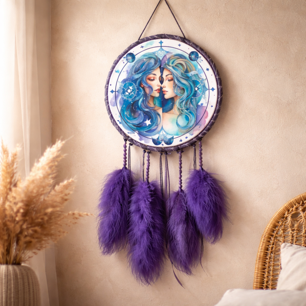 Purple Zodiac Dreamcatchers