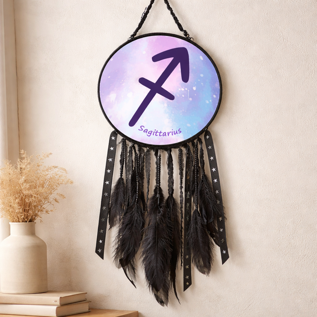Zodiac Symbol Black Dreamcatchers