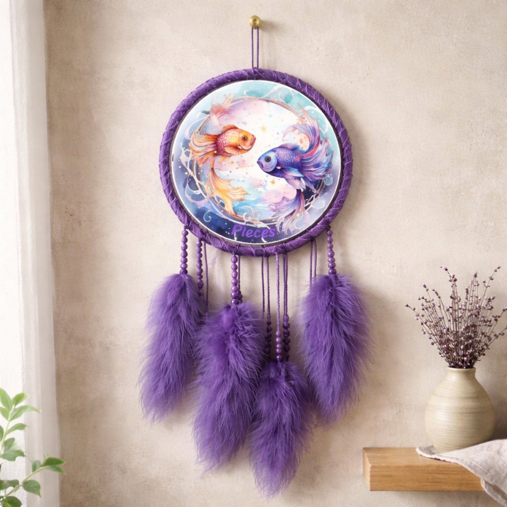 Purple Zodiac Dreamcatchers