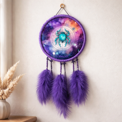 Purple Zodiac Dreamcatchers