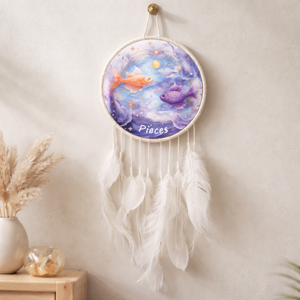 White Zodiac Dreamcatchers