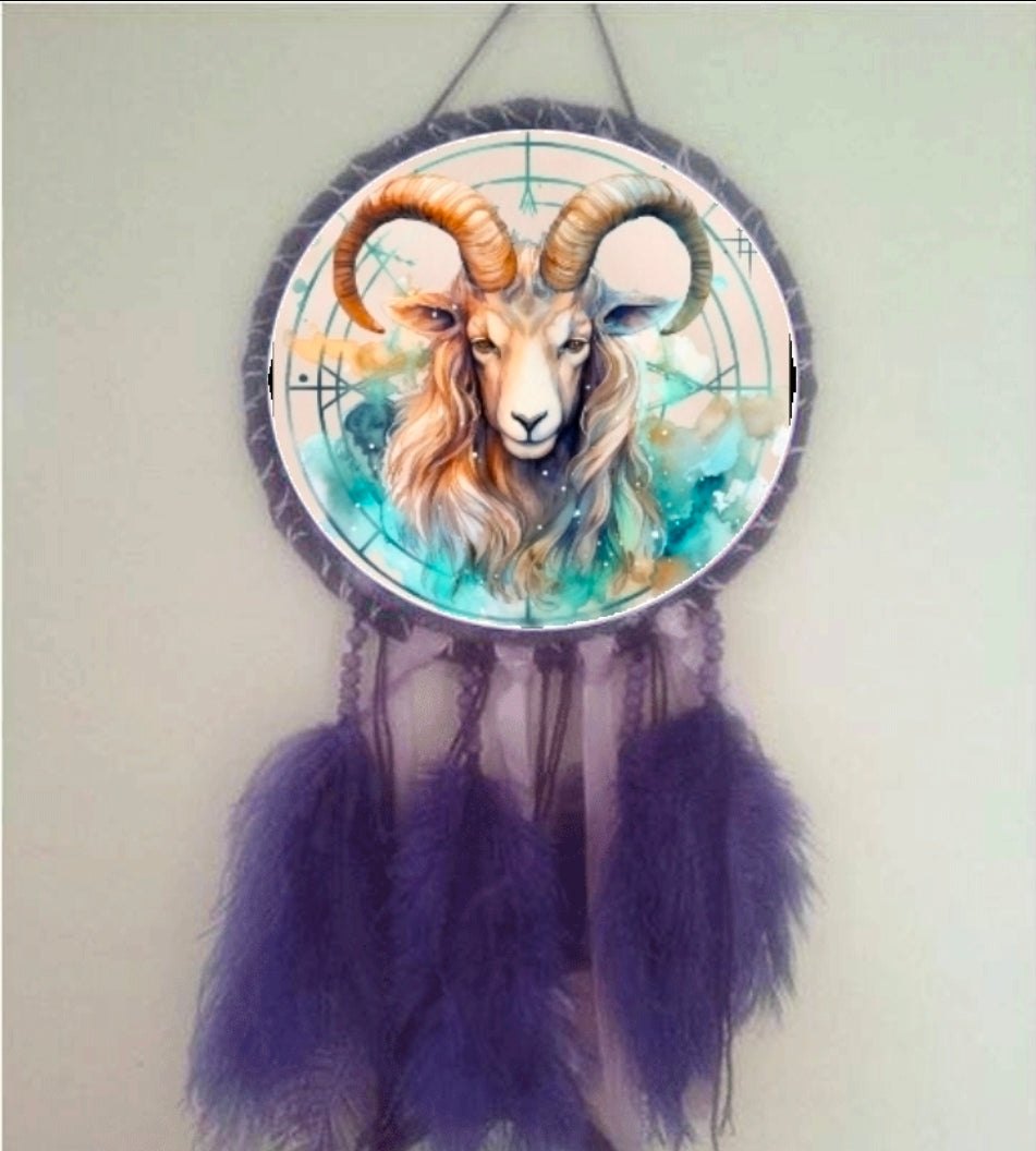 Purple Zodiac Dreamcatchers