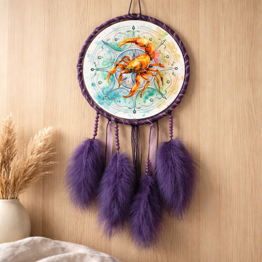 Purple Zodiac Dreamcatchers
