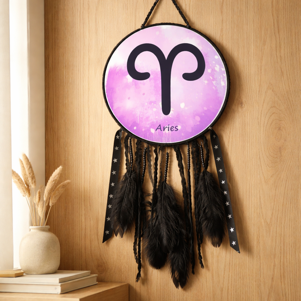 Zodiac Symbol Black Dreamcatchers