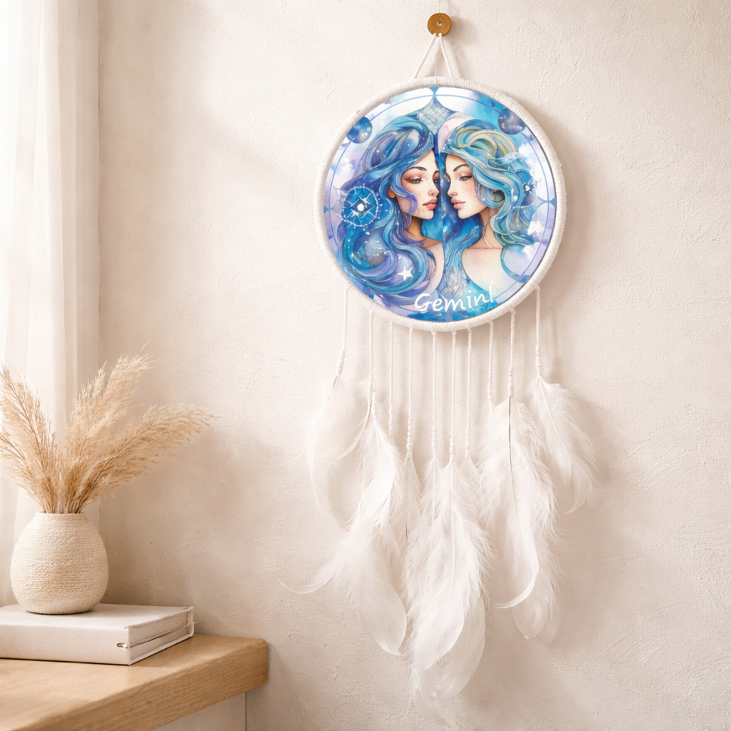 White Zodiac Dreamcatchers
