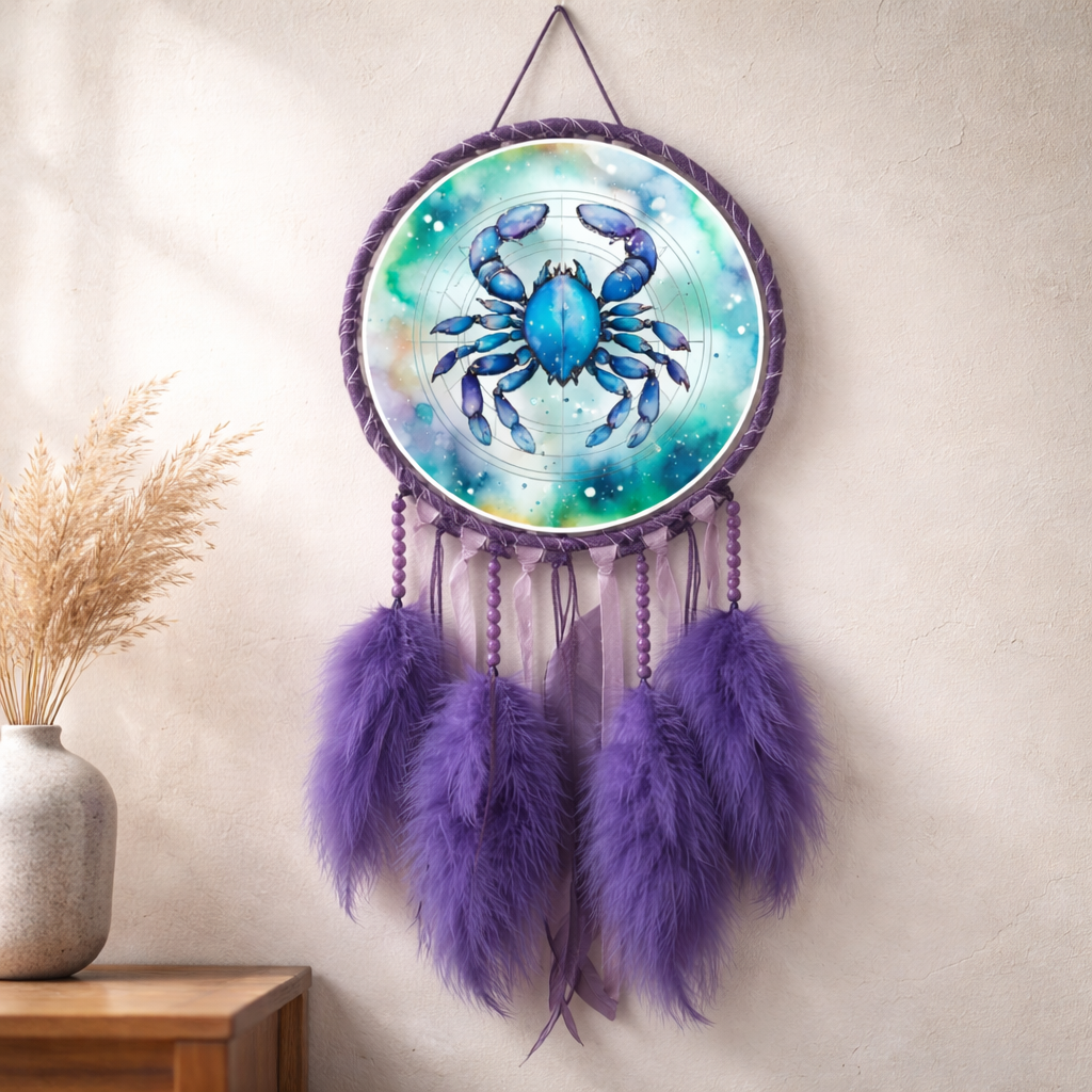 Purple Zodiac Dreamcatchers
