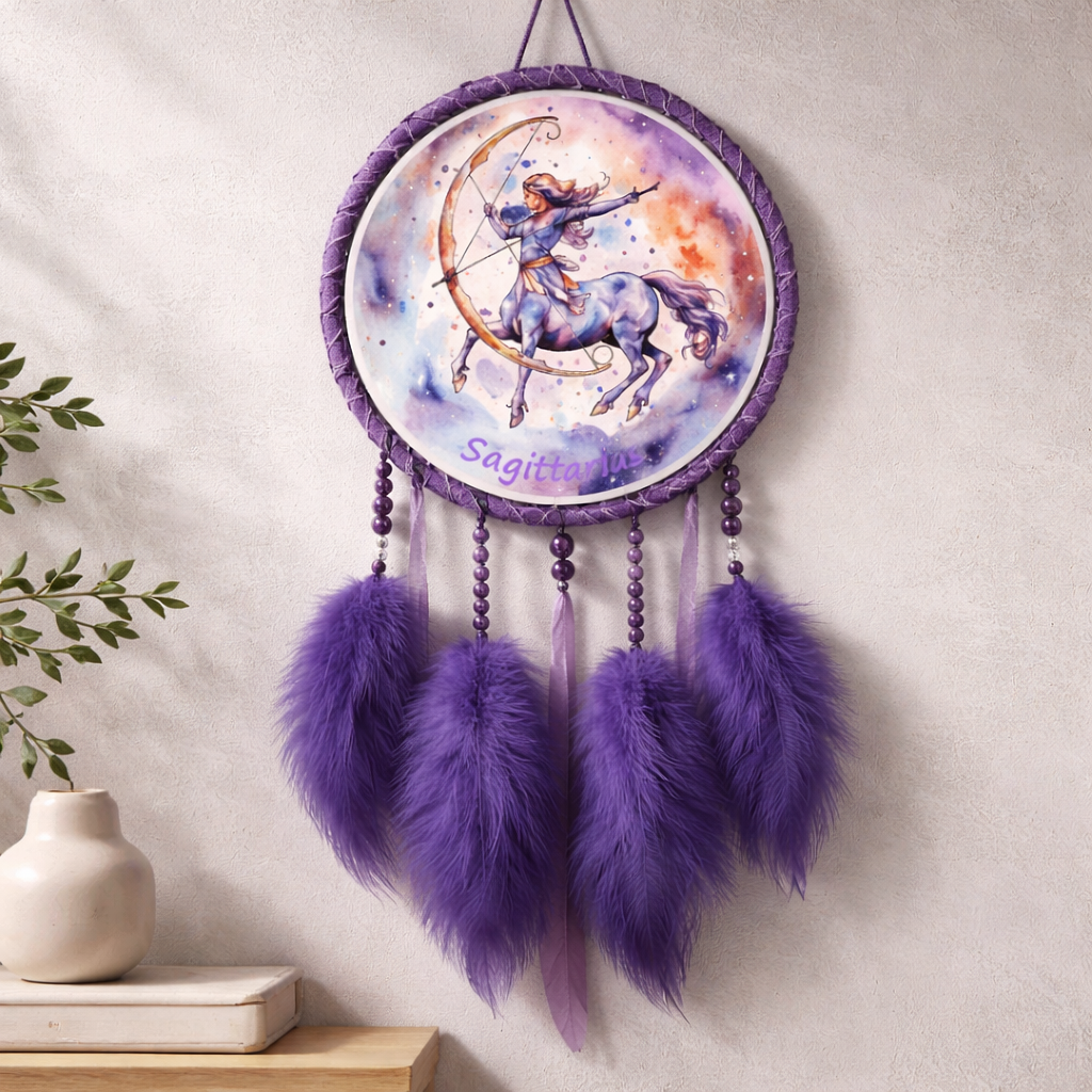 Purple Zodiac Dreamcatchers