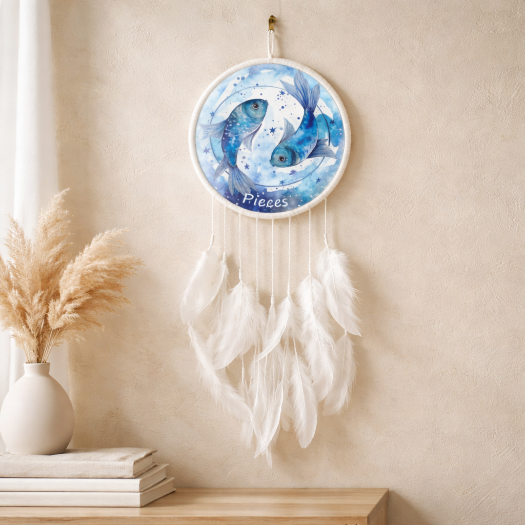 White Zodiac Dreamcatchers