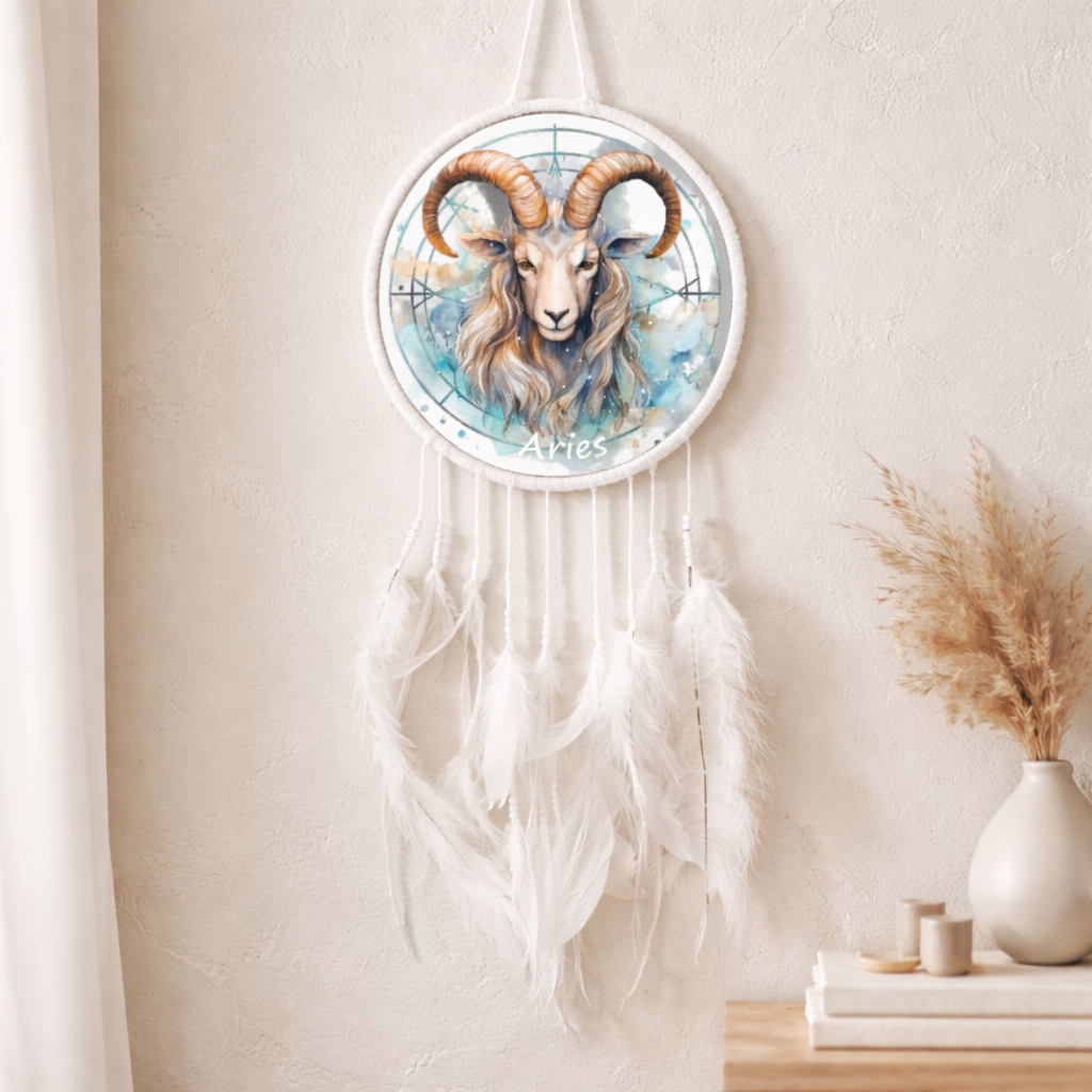 White Zodiac Dreamcatchers