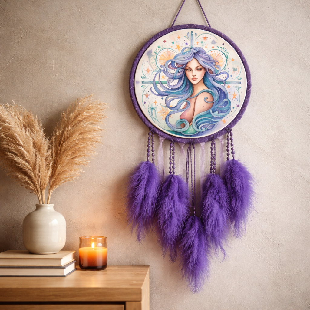 Purple Zodiac Dreamcatchers