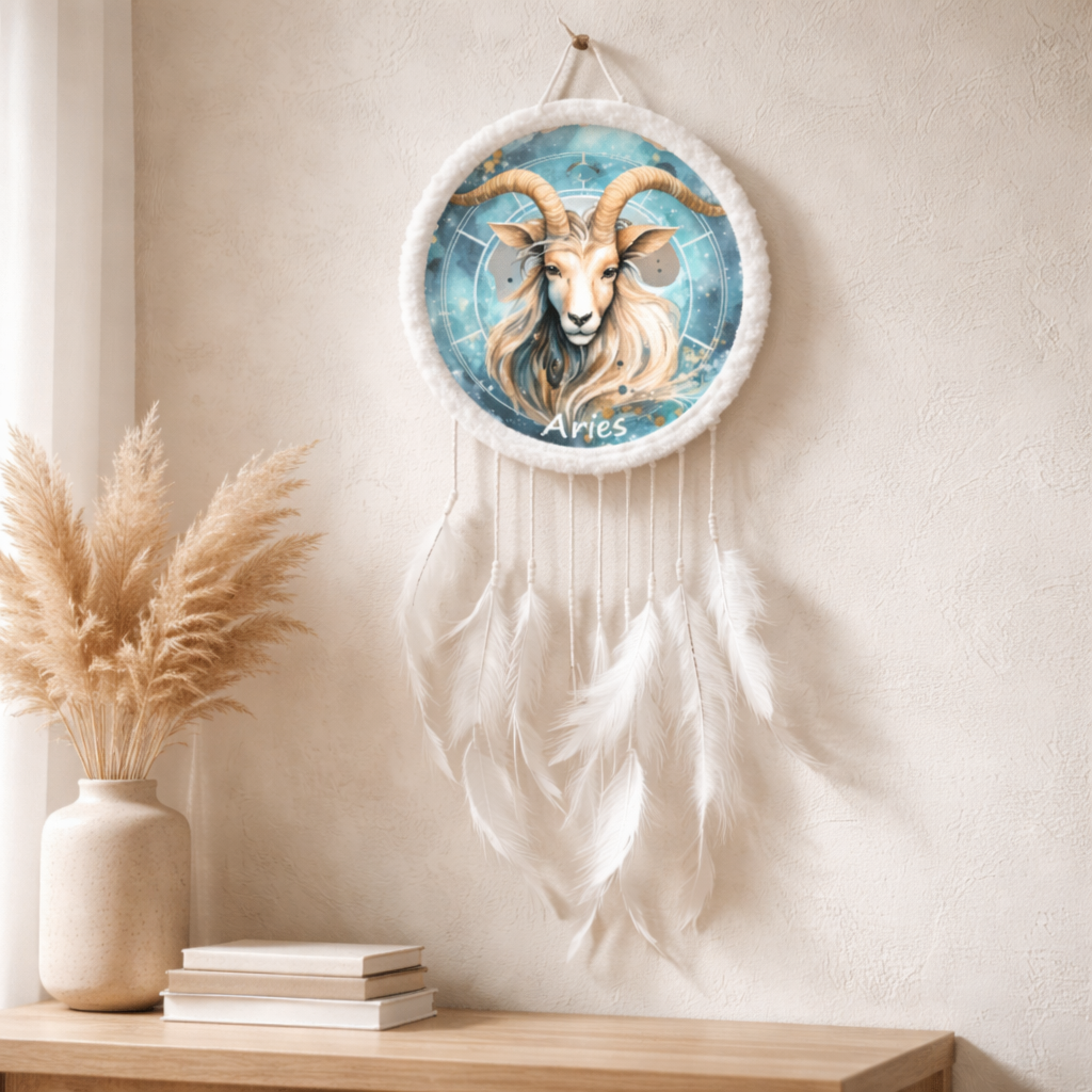 White Zodiac Dreamcatchers