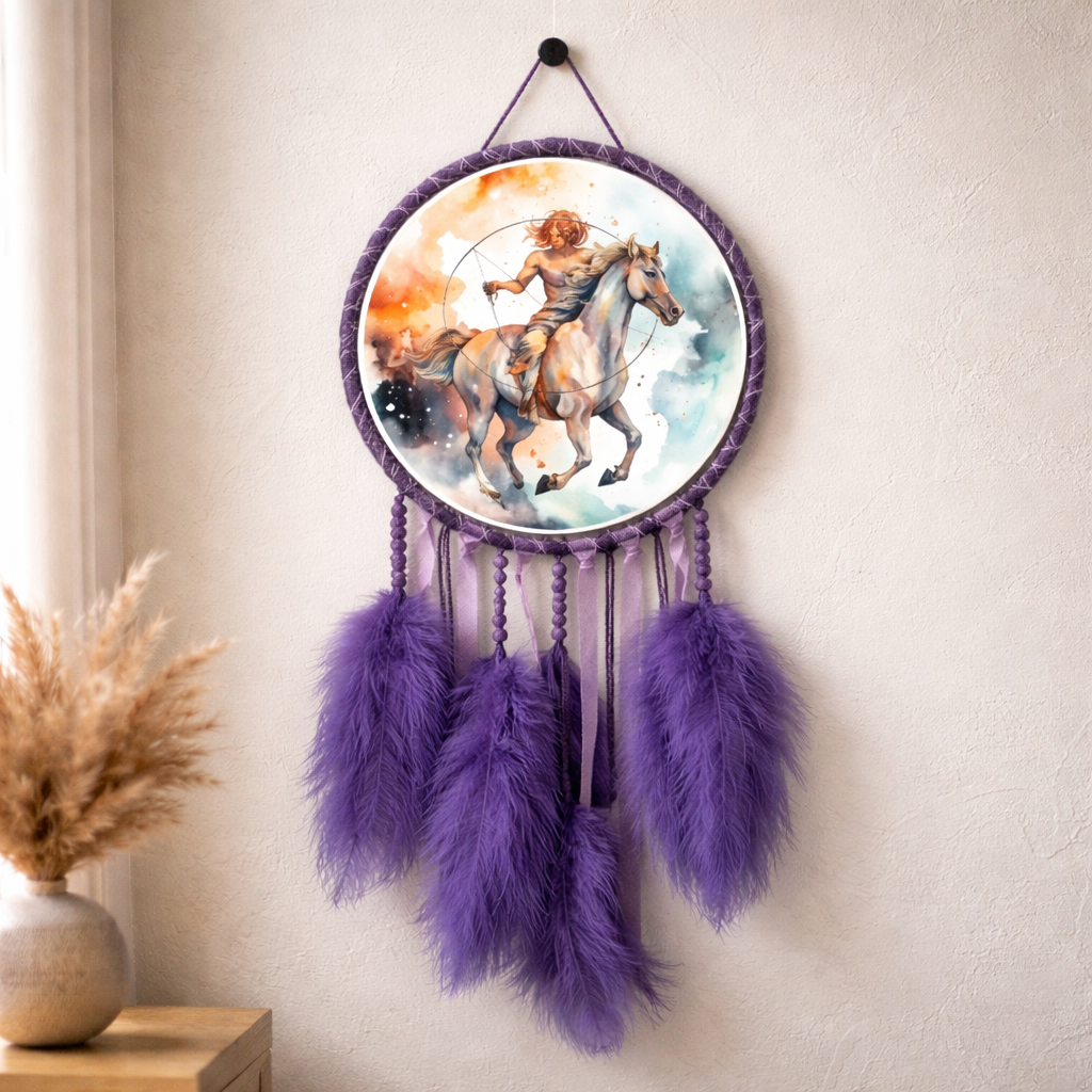Purple Zodiac Dreamcatchers