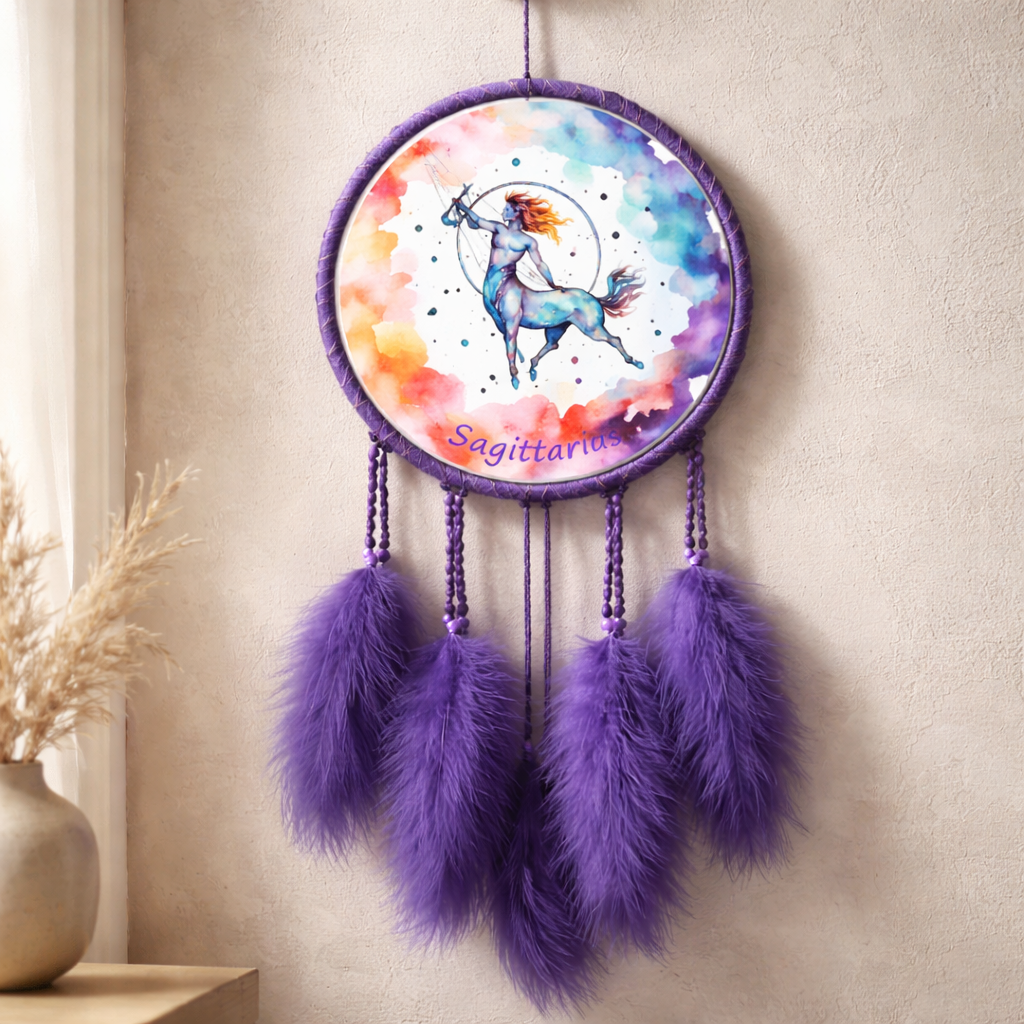 Purple Zodiac Dreamcatchers
