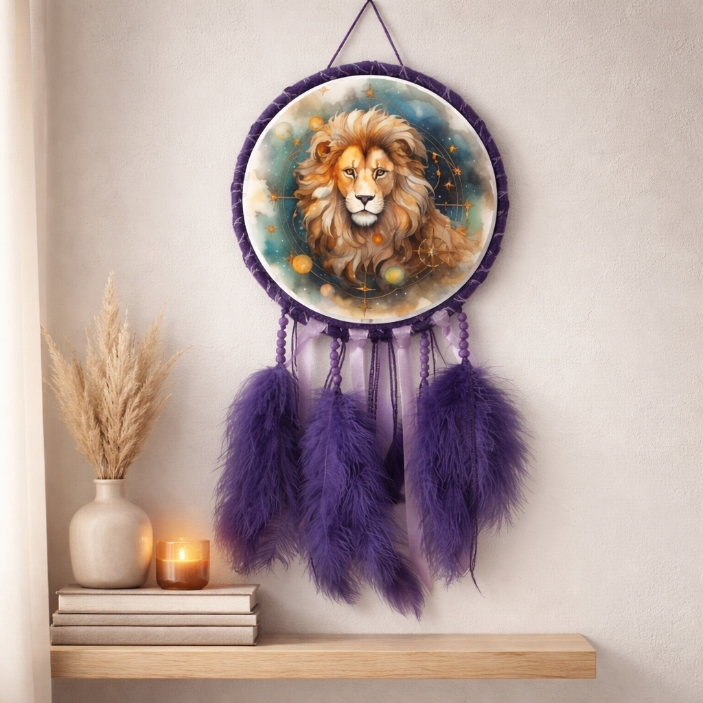Purple Zodiac Dreamcatchers