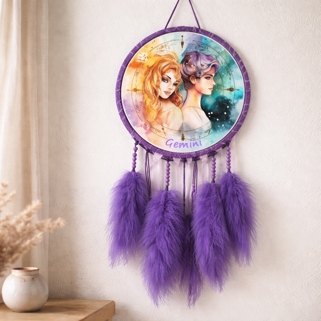 Purple Zodiac Dreamcatchers