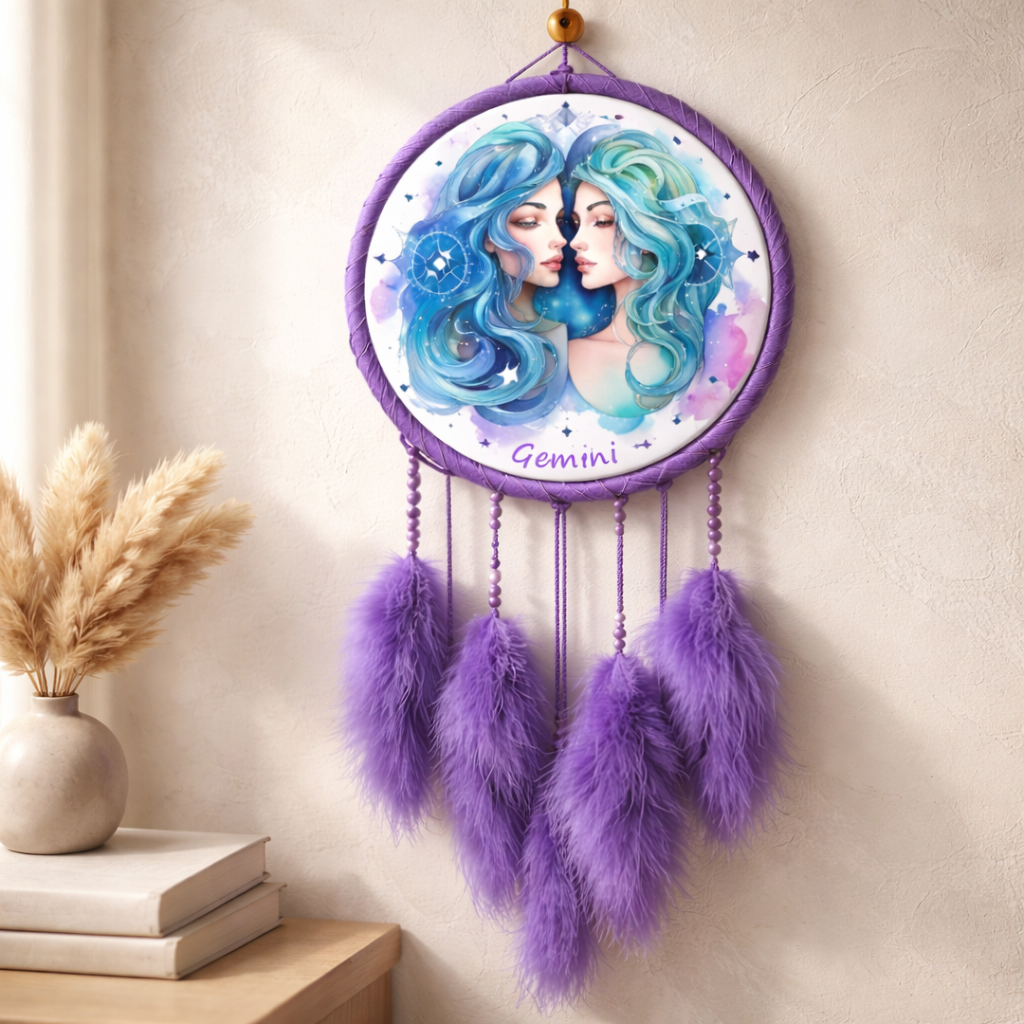 Purple Zodiac Dreamcatchers