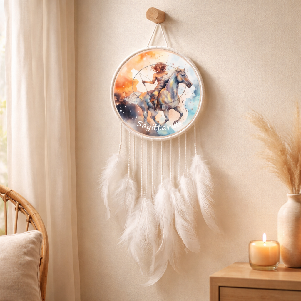 White Zodiac Dreamcatchers