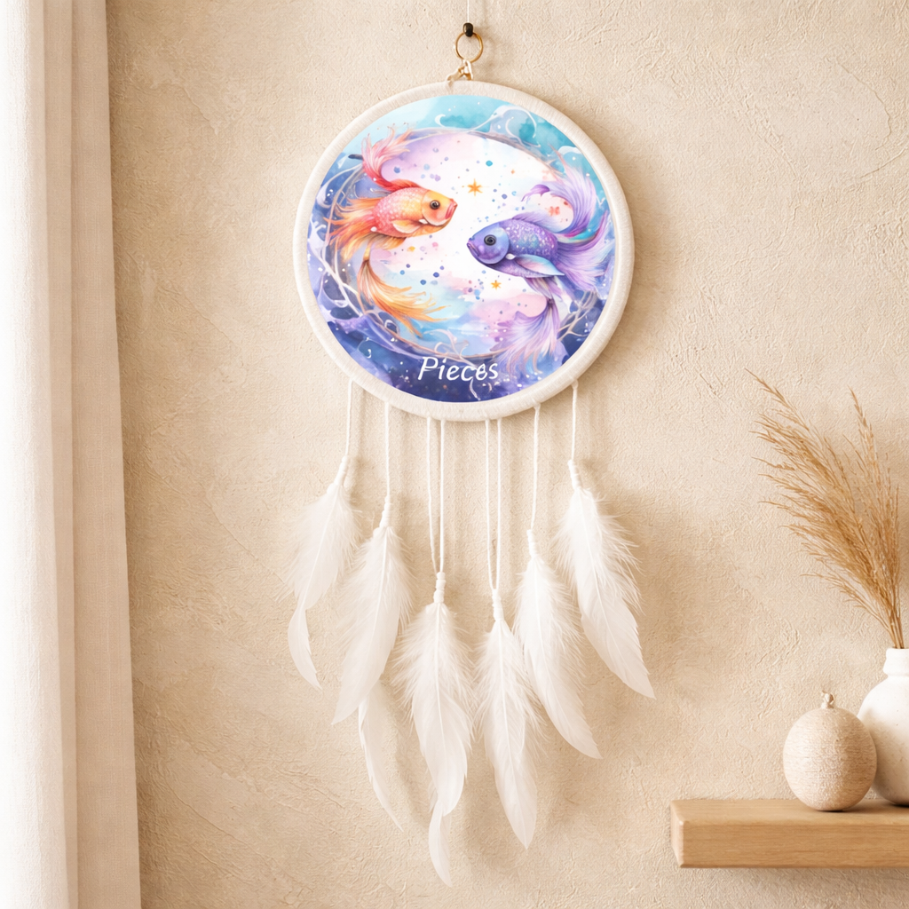 White Zodiac Dreamcatchers