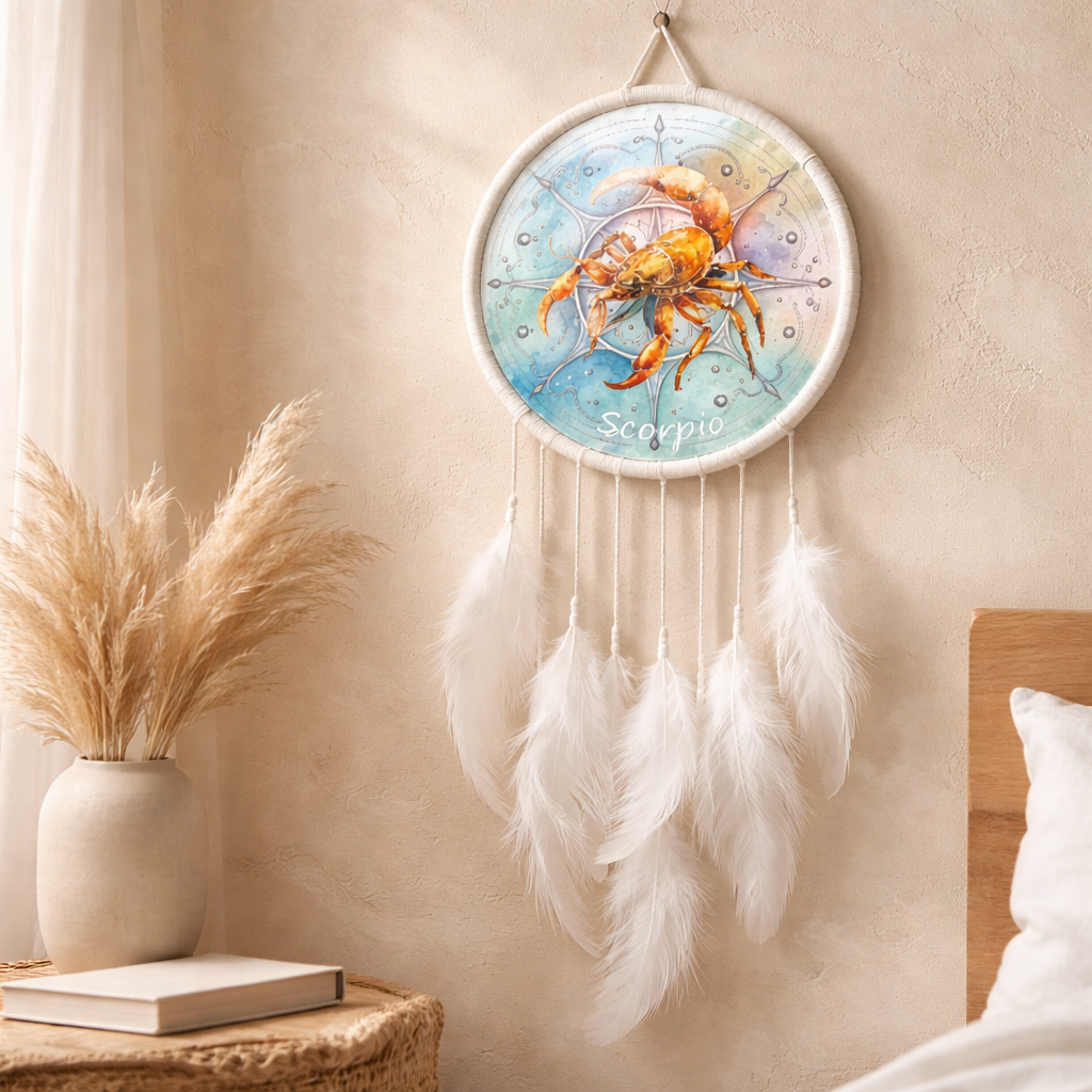 White Zodiac Dreamcatchers