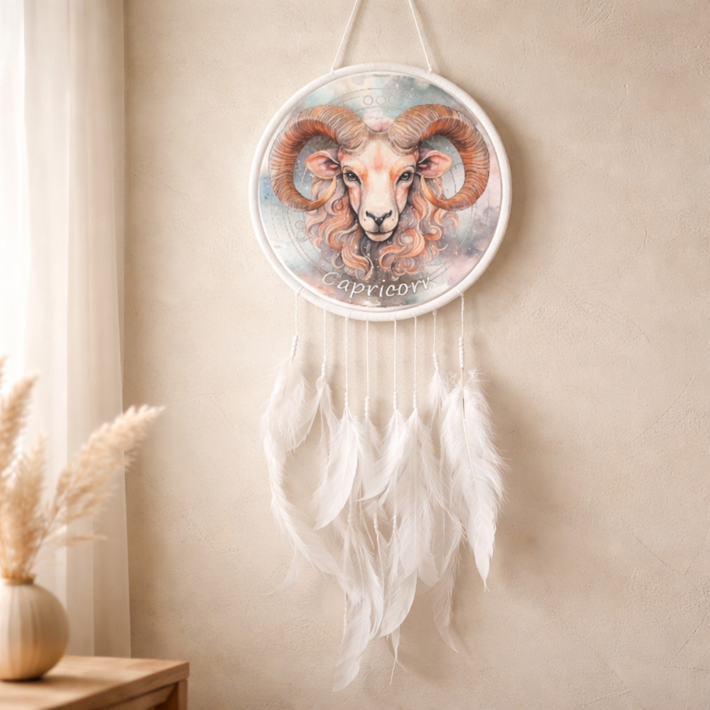 White Zodiac Dreamcatchers