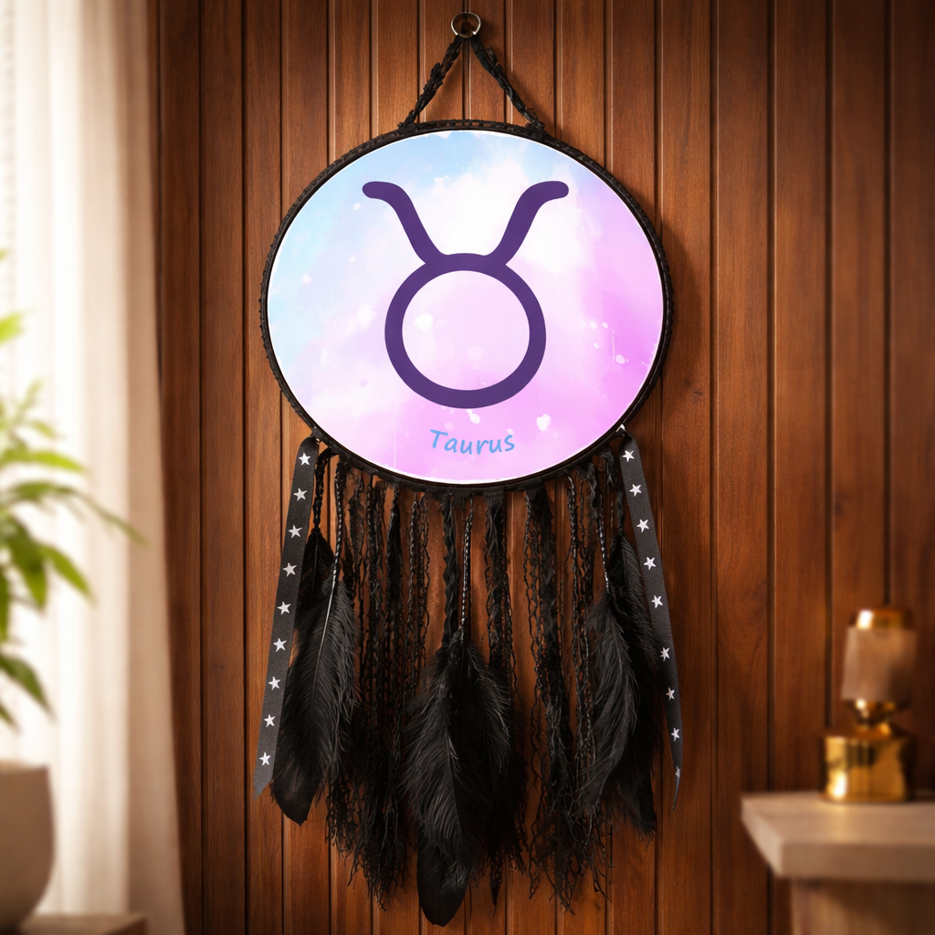 Zodiac Symbol Black Dreamcatchers