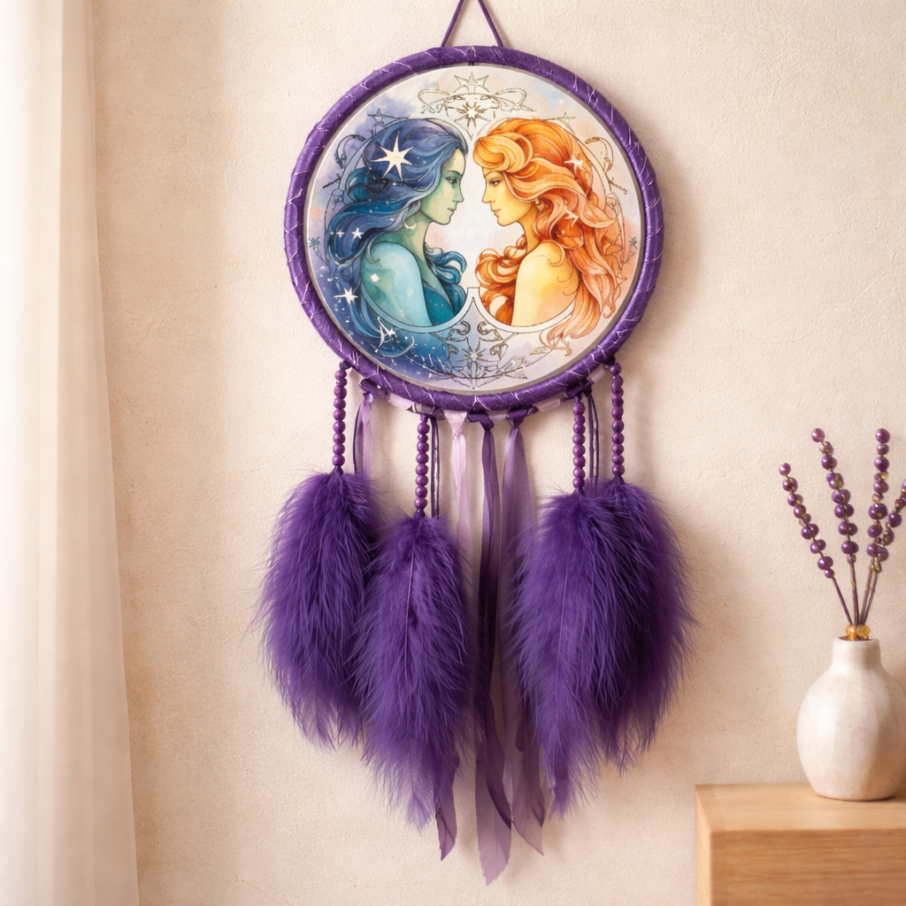 Purple Zodiac Dreamcatchers