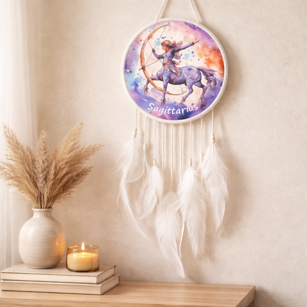 White Zodiac Dreamcatchers