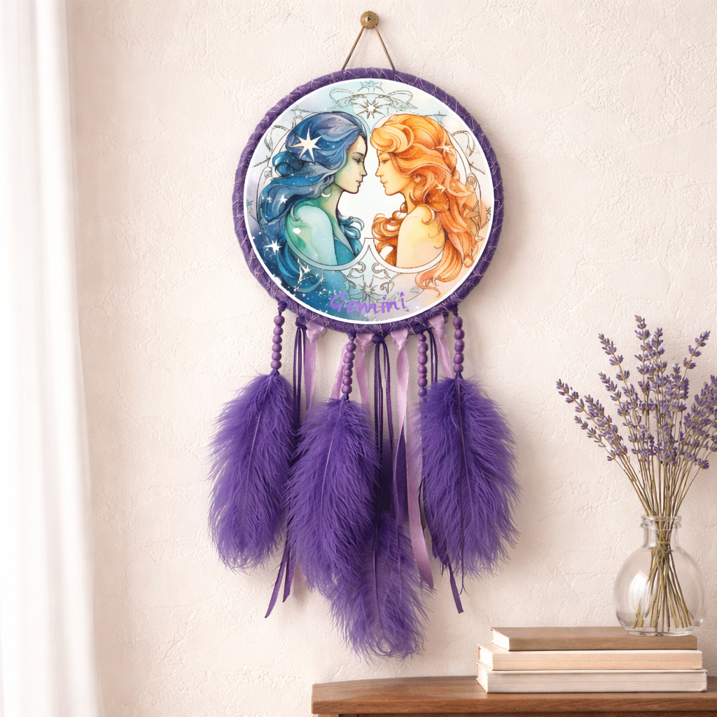 Purple Zodiac Dreamcatchers