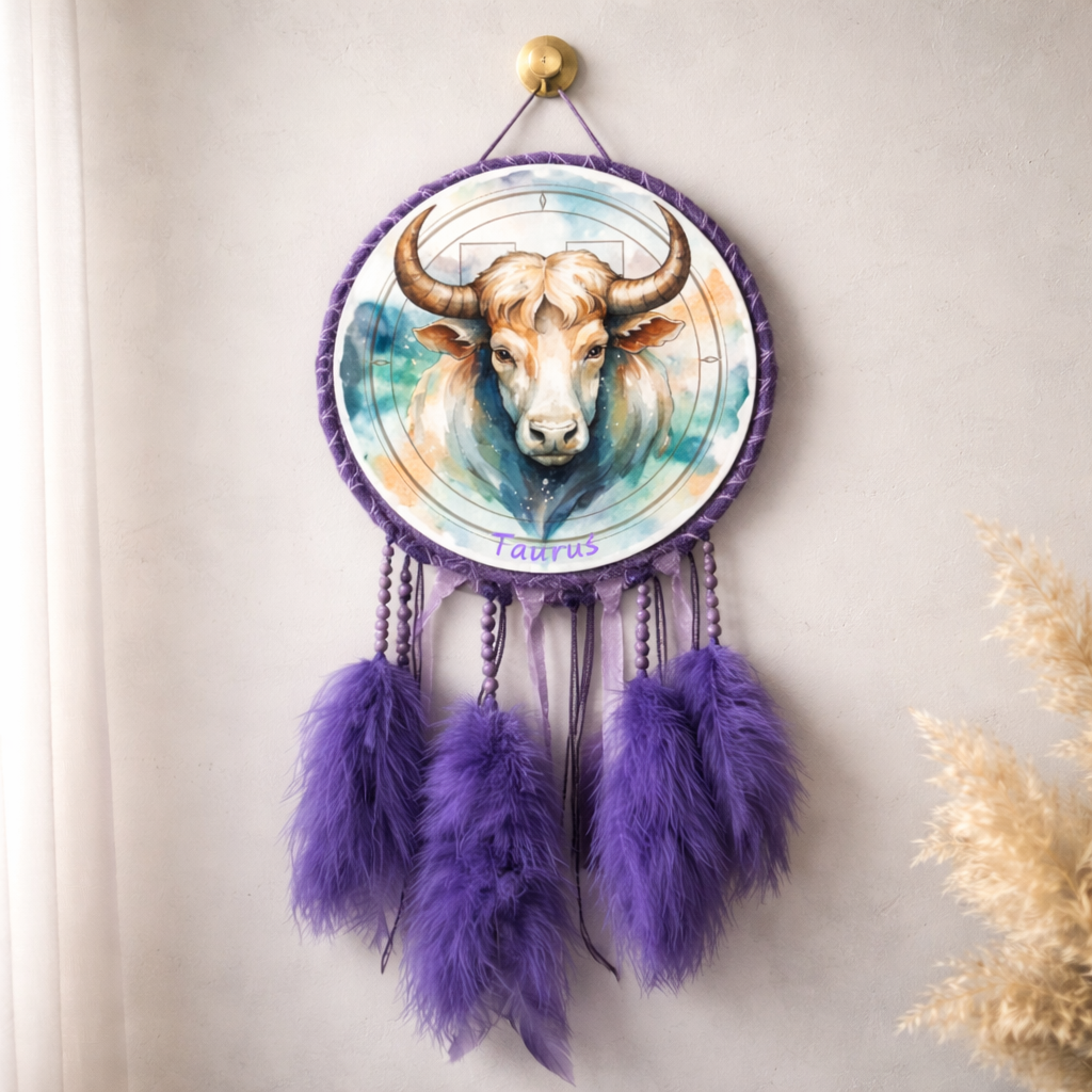 Purple Zodiac Dreamcatchers