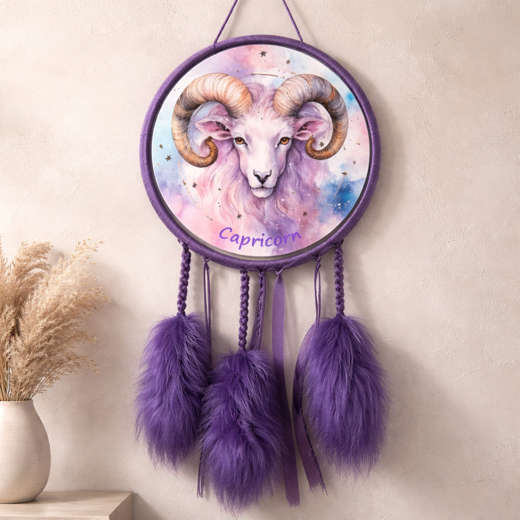 Purple Zodiac Dreamcatchers