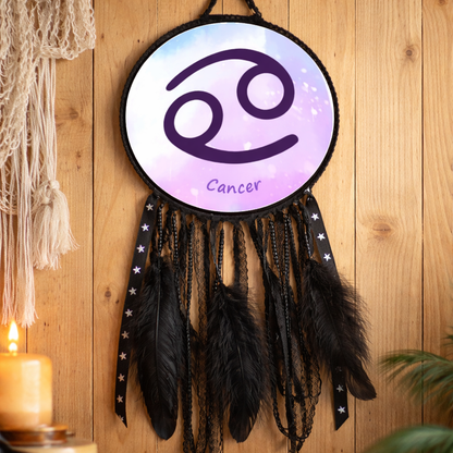 Zodiac Symbol Black Dreamcatchers