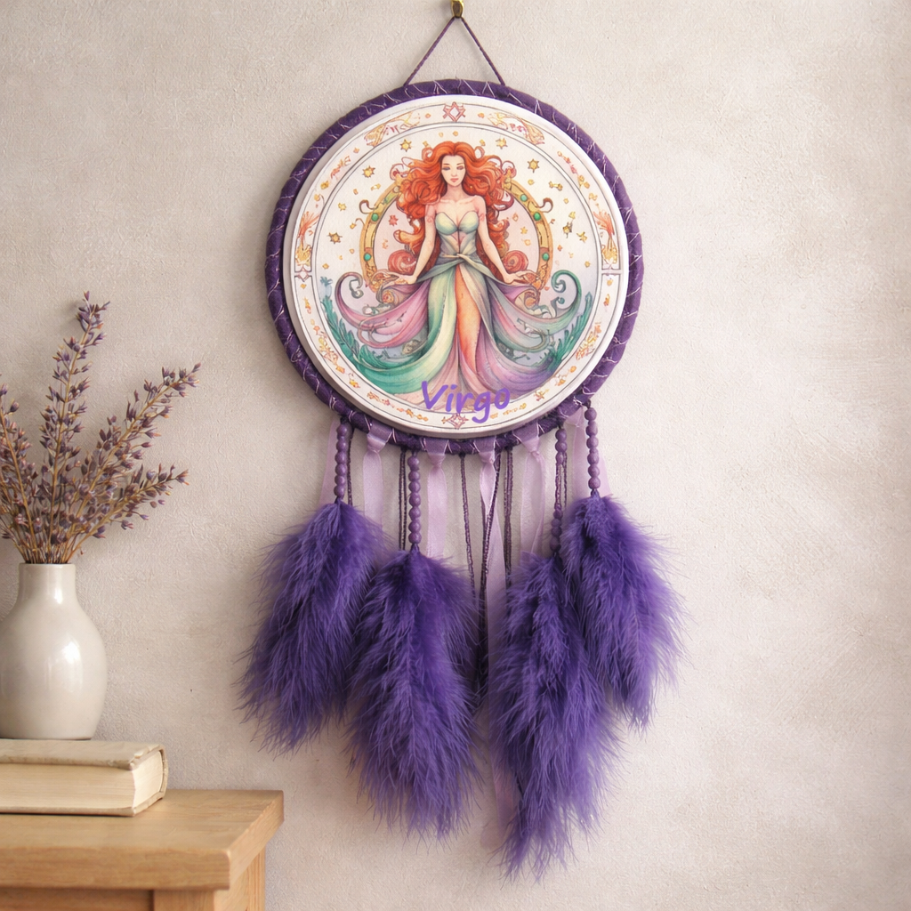 Purple Zodiac Dreamcatchers