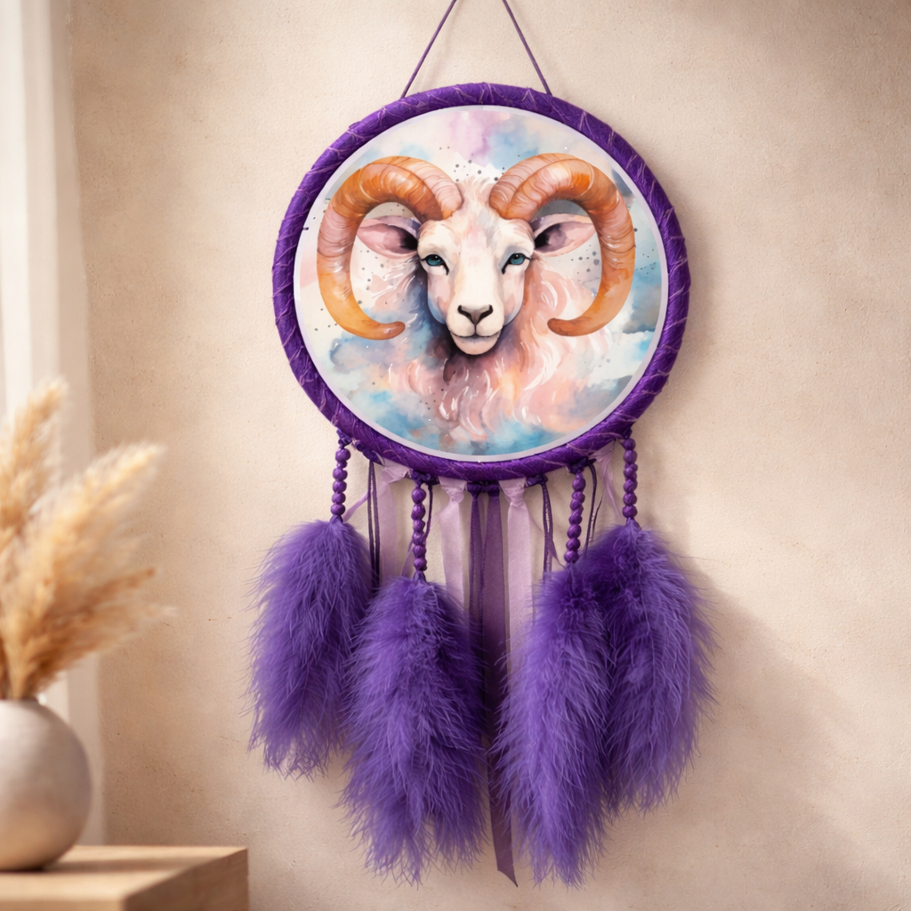 Purple Zodiac Dreamcatchers