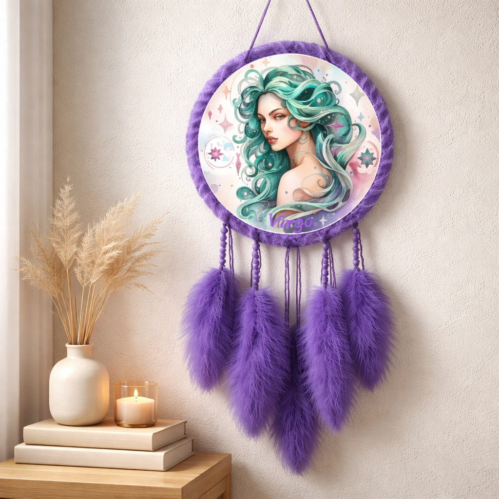 Purple Zodiac Dreamcatchers