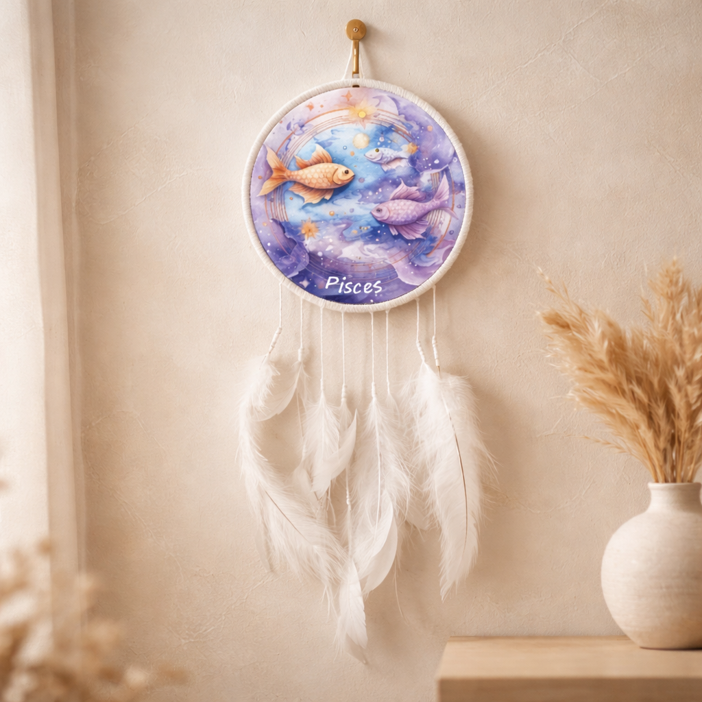 White Zodiac Dreamcatchers