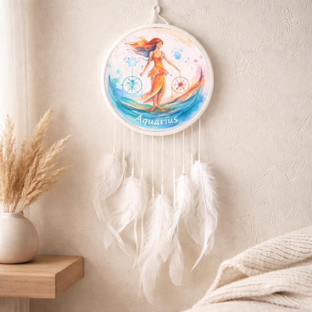 White Zodiac Dreamcatchers